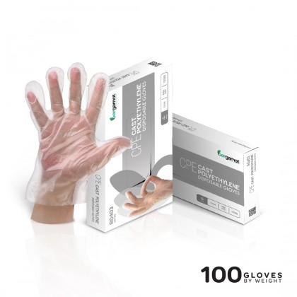 B0403 Cast Polyethylene (CPE) Plastic Gloves 100's B0403 Cast Polyethylene (CPE) Plastic Gloves 100's