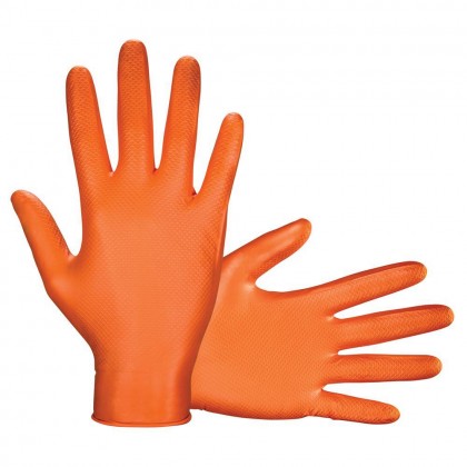 ASAP T-Grip Orange Nitrile Powder Free Mechanical Working Gloves (50's per box) ASAP T-Grip Orange Nitrile Powder Free Mechanical Working Gloves (50's per box)