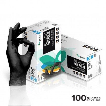X2235BK Black Nitrile Powder Free Examination Gloves 100pcs X2235BK Black Nitrile Powder Free Examination Gloves 100pcs