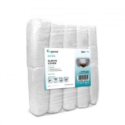 B0705 CPE Sleeve Cover 100's (Blue / White) B0705 CPE Sleeve Cover 100's (Blue / White)