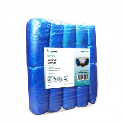B0705 CPE Sleeve Cover 100's (Blue / White) B0705 CPE Sleeve Cover 100's (Blue / White)