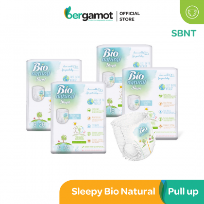 SBNT Sleepy BIO Natural Baby Training Pants Diaper (Pull Up) - Midi28 | Maxi24 | Junior 20 | XL16