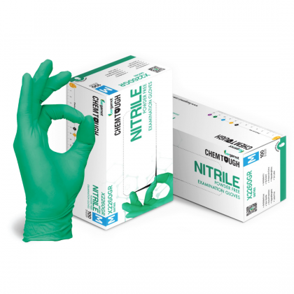 X2260GR ChemTough Nitrile Powder Free Gloves 100's X2260GR ChemTough Nitrile Powder Free Gloves 100's